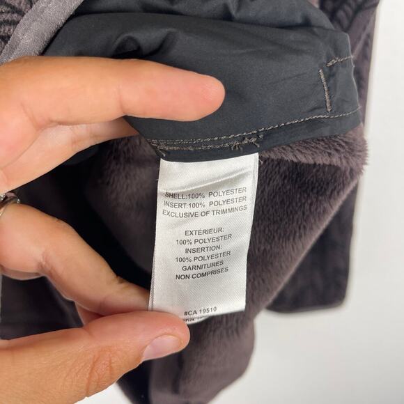 Lole Grey Black Pink Full Zip Fleece Patterned Jacket Warm Women's Size Large - Picture 6 of 11